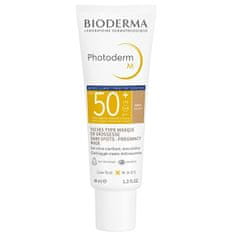 Bioderma Védő tonizáló gél krém SPF 50+ Photoderm M (Cream) 40 ml (Árnyalat Dark)