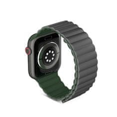 EPICO Mágneses pánt Apple Watch 38/40/41 mm számára - SZÜRKE/ZÖLD, 63318101300002