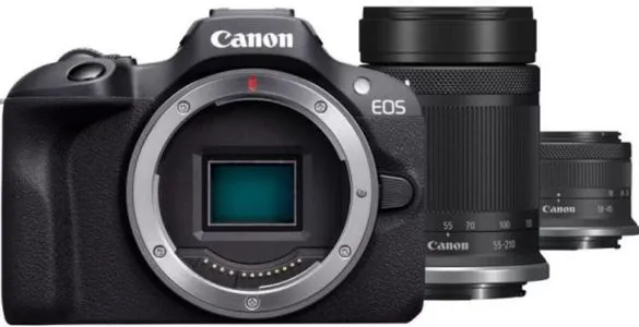 nagy tükör nélküli kamera Canon EOS R100 kiváló képeket kiváló minőségű videók nagyszerű vlogging és streaming wifi bluetooth hdmi usb
