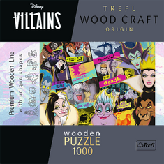 Trefl Wood Craft Origin Puzzle Disney: A gonosztevők találkozása 1000 darab