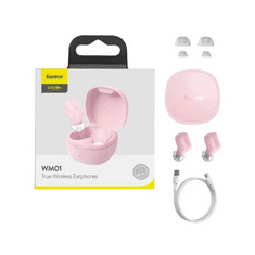 BASEUS TWS Headset Pink Encok WM01 (127966)