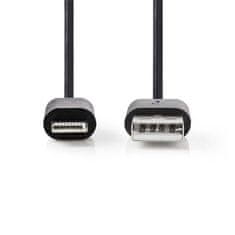Nedis CCTB39650AL10 - Lightning kábel | Apple Lightning 8pin | USB-C Plug | 1 m | Alumínium / Ezüst