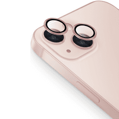 UNIQ Apple iPhone 13 Mini / 13, Kamera lencsevédő fólia, ütésálló fólia, Tempered Glass (edzett üveg), alumínium keret, Optix, vörösarany (S64595)