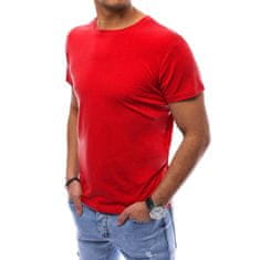 Dstreet Férfi póló nyomtatás nélkül BISA piros rx5306 L