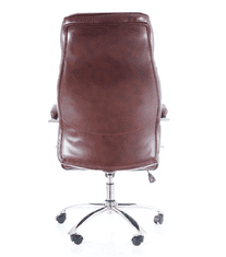 Signal Irodai szék Q-557 barna eco bőr