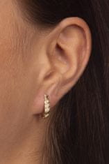 Brilio Női arany fülbevaló kristályokkal 239 001 00980