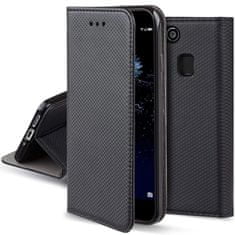 Telone Elegáns mágneses tok Huawei P10 Lite telefonra KP15926 fekete