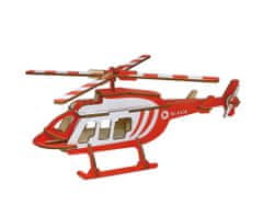 Woodcraft fából készült 3D puzzle szállító helikopter