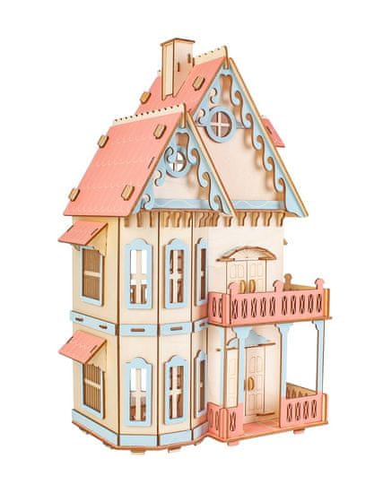 Woodcraft fa 3D puzzle gótikus villa