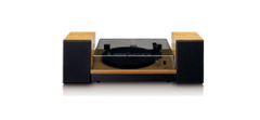 LENCO Lenco LS 300 lemezjátszó fa tokkal + hangszórók / Bluetooth / 2x RCA kimenet / AUX bemenet