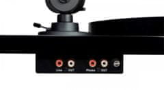 Pro-Ject Pro-Ject E1 BT + OM5e Plug &amp; Play Hi-Fi lemezjátszó, Bluetooth, fekete színben