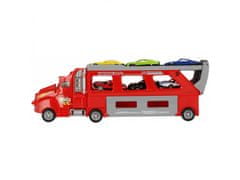 sarcia.eu Piros teherautó/lakókocsi tartozékokkal, 3+ MEGA CREATIVE 