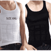 Alakformáló férfi póló szett, (2db) férfi trikó alakformálásra, fehér póló és fekete póló XXL-es méretben | ABSFIT