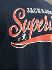 Jack&Jones Férfi póló JJELOGO Standard Fit 12233594 Navy Blazer (Méret S)