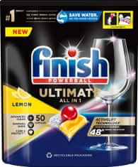 Finish Ultimate All in 1 Lemon Sparkle - mosogatógép kapszula, 50 db