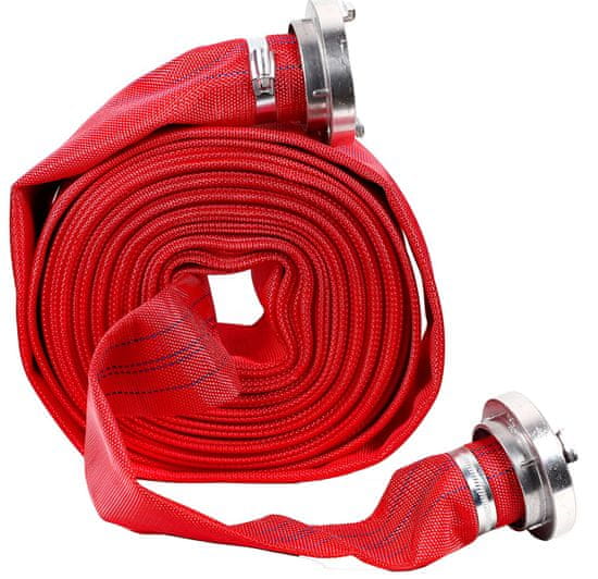 GGV 812 tűzoltó tömlő 2", 20m, 8 bar gyorscsatlakozókkal piros