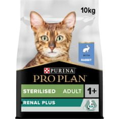 Purina Pro Plan CAT STERILISED RENAL PLUS, nyúl, 10 kg