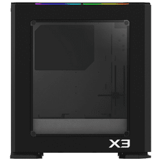 Zalman X3(BLACK) táp nélküli ablakos ház fekete (X3(BLACK))