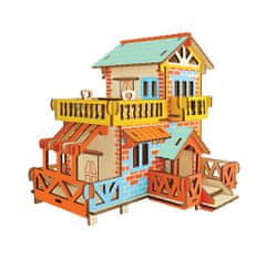 Woodcraft fa 3D puzzle Country Cottage