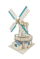 Woodcraft fa 3D puzzle holland szélmalom