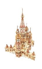 Woodcraft fa 3D puzzle Szent Bazil templom természetes áldott természeti