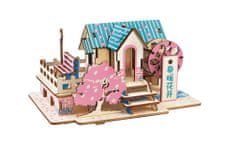 Woodcraft fa 3D puzzle tavaszi ház
