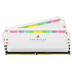 Corsair 32GB 3200MHz DDR4 RAM Dominator Platinum RGB White CL16 (2x16GB) (CMT32GX4M2E3200C16W) (CMT32GX4M2E3200C16W)