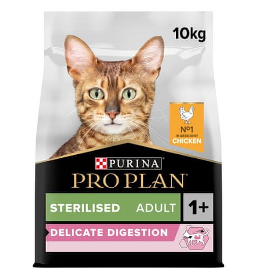 Purina Pro Plan CAT STERILISED DELICATE DIGESTION CHICKEN 10 kg