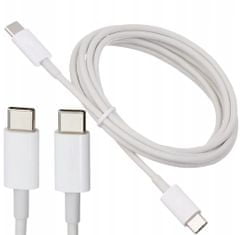 Foxter XT2363 Kabel USB-C/USB-C, 2 m bílý