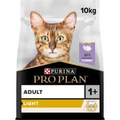 Purina Pro Plan Cat LIGHT, pulyka, 10 kg