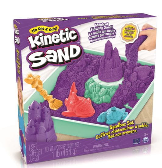 Kinetic Sand Folyékony homokozó lila betéttel