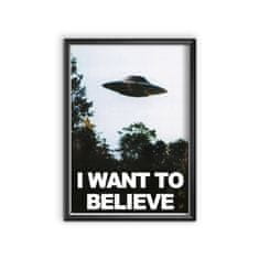 Vintage Posteria Poszter Science Fiction UFO A4 - 21x29,7 cm