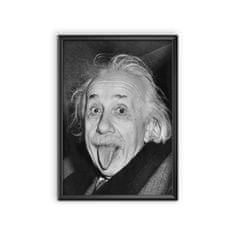 Vintage Posteria Poszter képek Albert Einstein nyelv ki A4 - 21x29,7 cm