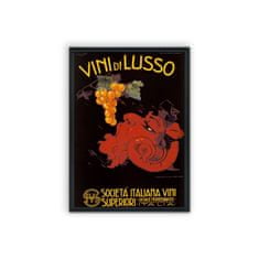 Vintage Posteria Poszter képek Poszter az olasz borból Vini di Lusso A1 - 59,4x84,1 cm