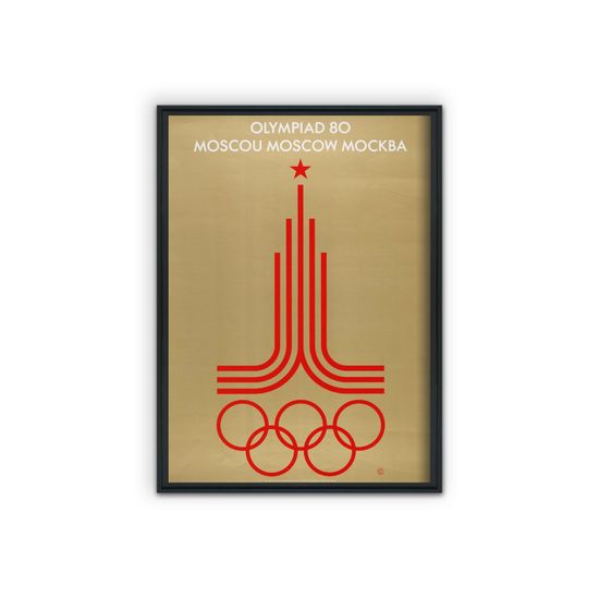 Vintage Posteria Poszter Poszter a moszkvai olimpiai játékoknak A1 - 59,4x84,1 cm