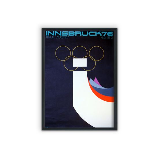 Vintage Posteria Fali poszter Téli olimpiai játék Innsbruck-ban A1 - 59,4x84,1 cm