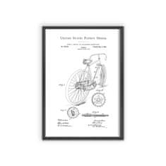 Vintage Posteria Poszter Hentz kerékpár USA A4 - 21x29,7 cm