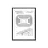 Plakát Stadion Seat Patent USA A4 - 21x29,7 cm
