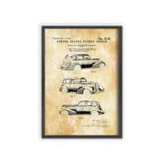 Vintage Posteria Plakát Szabadent Lasalle Automobile A2 - 42x59,4 cm