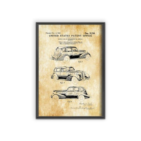 Vintage Posteria Plakát Szabadent Lasalle Automobile A1 - 59,4x84,1 cm