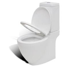 Vidaxl Fehér kerámia WC és bidé szett 270059