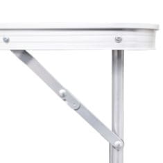 Vidaxl Összecsukható Állítható Alumínium Kemping asztal 180 x 60 cm 41326