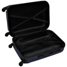 Vidaxl 3 darabos kék húzható kemény bőrönd szett 45,5/55/66 cm 91144