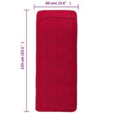 shumee 6 db burgundi vörös 400 GSM szövet strandtörölköző 60 x 135 cm