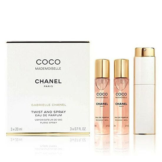 Chanel Coco Mademoiselle - EDP 20 ml (újratölthető palack) + EDP utántöltő 2 x 20 ml