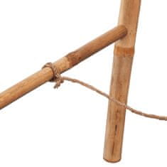 Vidaxl dupla törölközőszárító létra 5 fokos bambusz 50x160 cm 243714