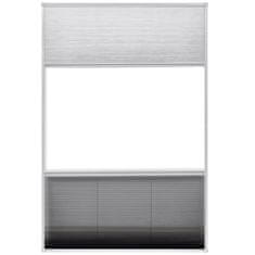 Vidaxl pliszé ablak szúnyogháló árnyékolóval alumíniumból 80 x 120 cm 142617