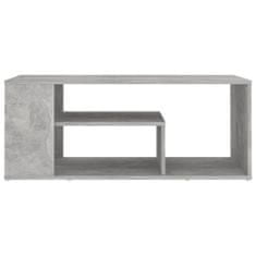 Vidaxl betonszürke forgácslap dohányzóasztal 100 x 50 x 40 cm 806925