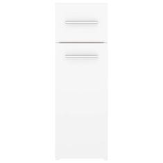 Vidaxl fehér forgácslap patikaszekrény 20 x 45,5 x 60 cm 804211