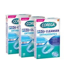 Corega pro Cleanser Fogszabályozó tisztító tabletta 3 x 30 db